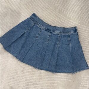 Mango Blue Denim Mini Skirt